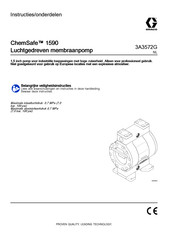 Graco ChemSafe 1590 Bediening, Onderdelen, Reparatie