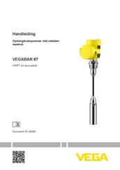 Vega VEGABAR 87 Handleiding