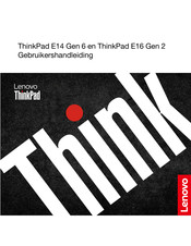 Lenovo ThinkPad E14 Gen 3 Gebruikershandleiding