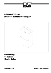 REMKO ETF 240 Bedieningshandleiding