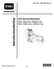 Toro STX-26 Gebruikershandleiding