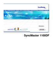 Samsung SyncMaster 1100DF Gebruiksaanwijzing