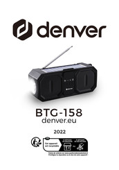 Denver BTG-158 Gebruiksaanwijzing