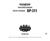 Olympus Note Corder DP-311 Instructies