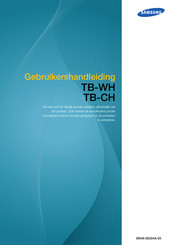 Samsung TB-CH Gebruikershandleiding