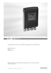 KROHNE IFC 100 Snelle Start