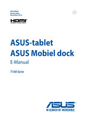 ASus T100 Mobiel dock Series Handleiding