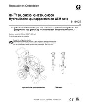 Graco GH 230 Bediening, Onderdelen, Reparatie