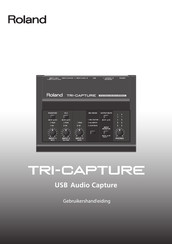 Roland TRI-CAPTURE Gebruikershandleiding