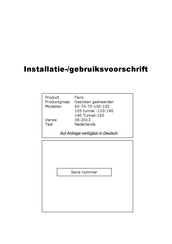 KAL-FIRE Fairo 75 Installatiehandleiding