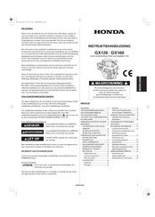 Honda GX120 Instructiehandleiding