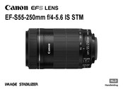 Canon EF-S55-250mm f/4-5.6 IS STM Handleiding