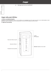 hager Witty Park XEV6 Series Korte Montagehandleiding