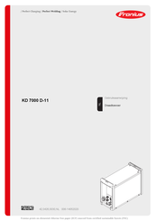 Fronius KD 7000 D-11 Gebruiksaanwijzing