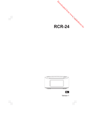 Sangean RCR-24 Handleiding