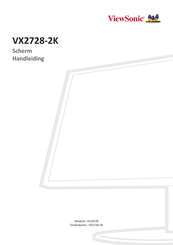 ViewSonic VX2728-2K Handleiding