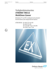 Endress+Hauser iTHERM TMS12 MultiSens Linear Bedienings- En Veiligheidsinstructies