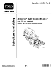 Toro Z Master 8000 Series Gebruikershandleiding