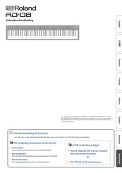 Roland RD-08 Gebruikershandleiding