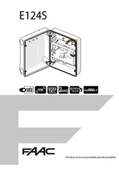 FAAC E124S Gebruiksaanwijzing