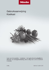 Miele K 7747 Series Gebruiksaanwijzing