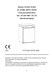 Compass FA-62G Gebruiksaanwijzing