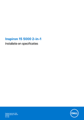 Dell 15 5000 2-in-1 Installatie En Bediening