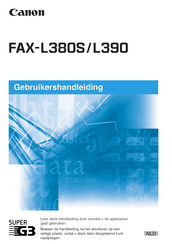 Canon FAX-L390 Gebruikershandleiding