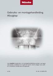 Miele DAH 4870 Gebruiks- En Montagehandleiding