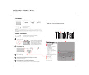 Lenovo ThinkPad Edge E520 Installatie-Instructies