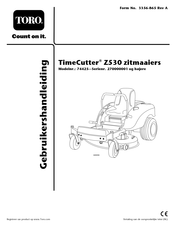 Toro TimeCutter Z530 Gebruikershandleiding