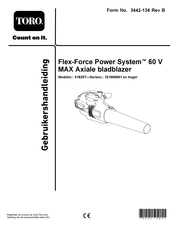 Toro Flex-Force Power System MAX Axiale Gebruikershandleiding