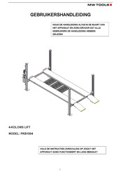 MW TOOLS PKB1004 Gebruikershandleiding