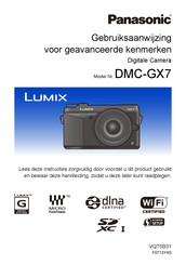 Panasonic Lumix DMC-GX7 Gebruiksaanwijzing