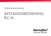 Bernafon RC-N Gebruiksaanwijzing