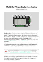 AJAX MultiRelay Fibra Gebruikershandleiding
