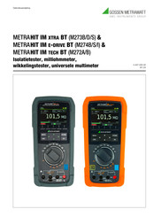 Gossen MetraWatt M273B Gebruiksaanwijzing