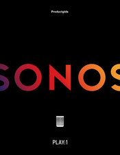 Sonos Play:1 Producthandleiding