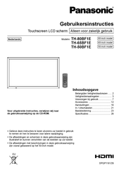 Panasonic TH-65BF1E Gebruikersinstructie