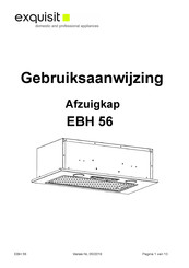 Exquisit EBH 56 Gebruiksaanwijzing