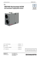 Exhausto VEX160 Horizontaal HCW Originele Gebruiksaanwijzing