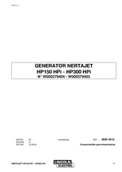 Lincoln Electric HP150 HPi Handleiding