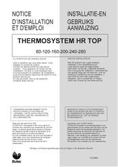 bulex Thermosystem 120 Installatie- En Gebruiksaanwijzing