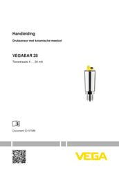 Vega VEGABAR 28 Handleiding