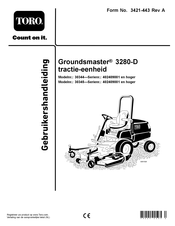 Toro Groundsmaster 3280-D Gebruikershandleiding