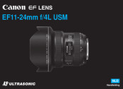 Canon ULTRASONIC EF11-24mm f/4L USM Gebruikershandleiding