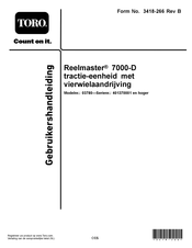 Toro Reelmaster 7000-D Edge Series Gebruikershandleiding