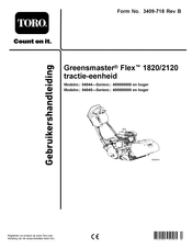 Toro Greensmaster Flex 1820 Gebruikershandleiding