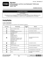 Toro 03185 Installatie-Instructies