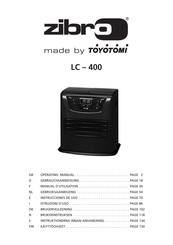 Toyotomi Zibro LC-400 Gebruiksaanwijzing